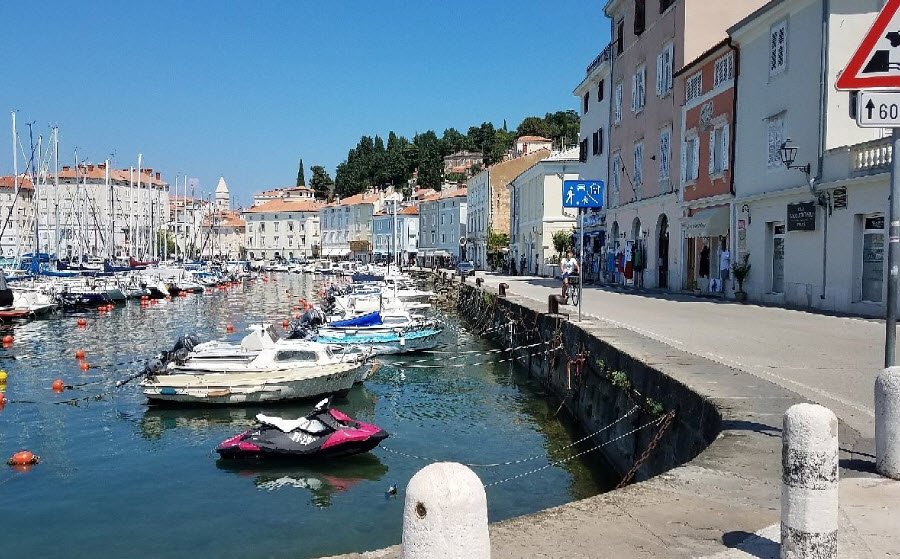 Portorož Beach, Portorož, Slovenian Littoral, Slovenia